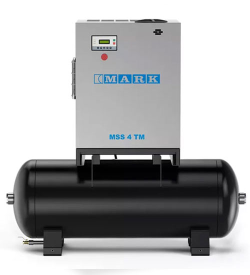 Belt-driven screw compressor